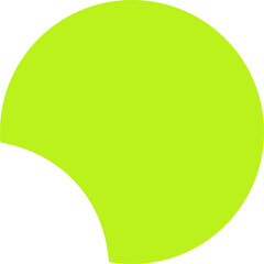 Minimalist Retro Circle Sticker Shape Geometric Illustration