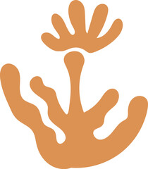 Abstract Organic Plant Shape