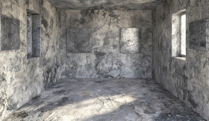 Obraz premium Empty, dilapidated room