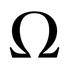 Omega Symbol - Vector Graphic