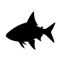 Fish Silhouette Vector Icon