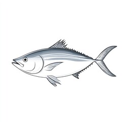 Obraz premium Side view of a tuna fish (1)