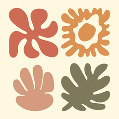 Abstract Organic Shapes Sticker