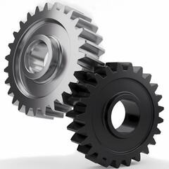 gear wheels isolated on white