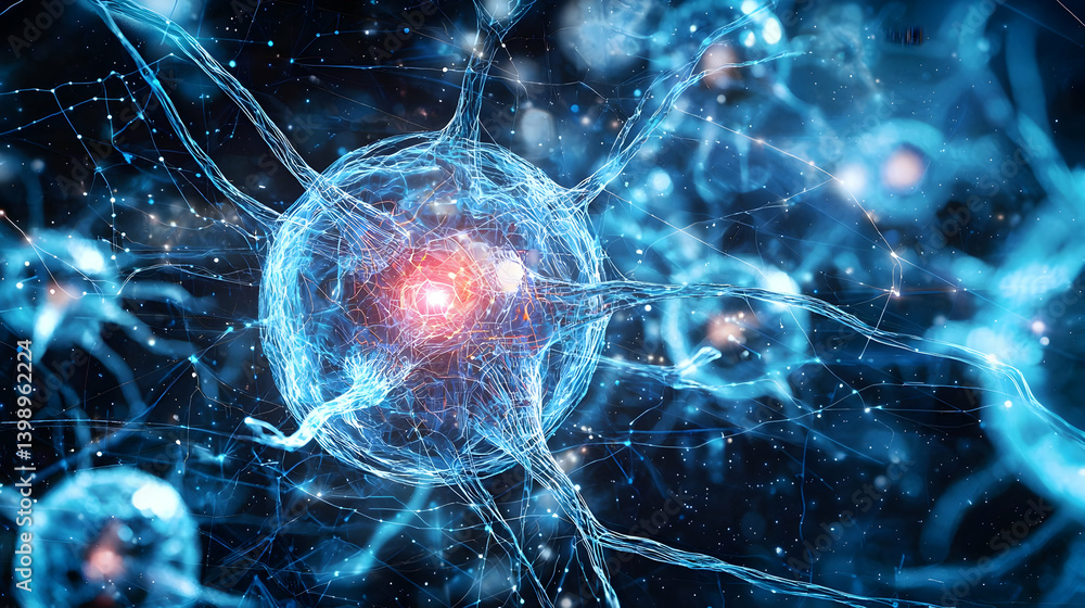 Poster abstract neural network visualization