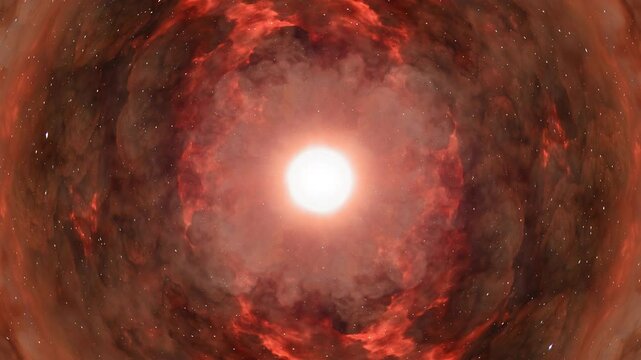 White Hole spit out matter and energy (Looping)