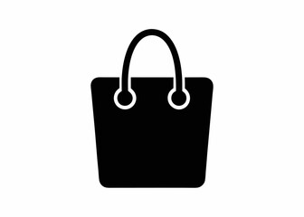 Shopping Bag Icon: A simple, yet stylish shopping bag icon, perfect for e-commerce websites, apps, and marketing materials. Its clean design conveys a sense of modern retail. 