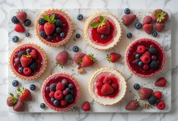 Berry tarts fresh fruit dessert recipe summer baking sweet treat ideas