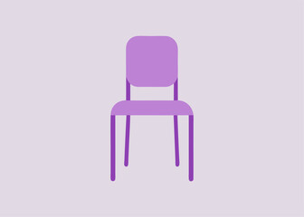 Minimalist Lavender Chair: A simple, elegant lavender chair, against a soft background. perfect for home, office, minimalist design and furniture-focused visuals. 