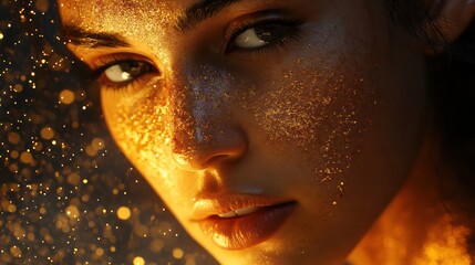 Artistic woman portrait