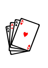 carte jeux poker as carre