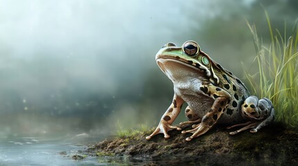 Foggy Forest Frog, Peaceful Pose