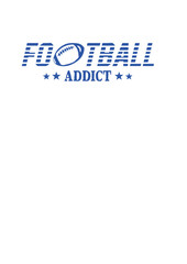 football americain addict ballon sport logo