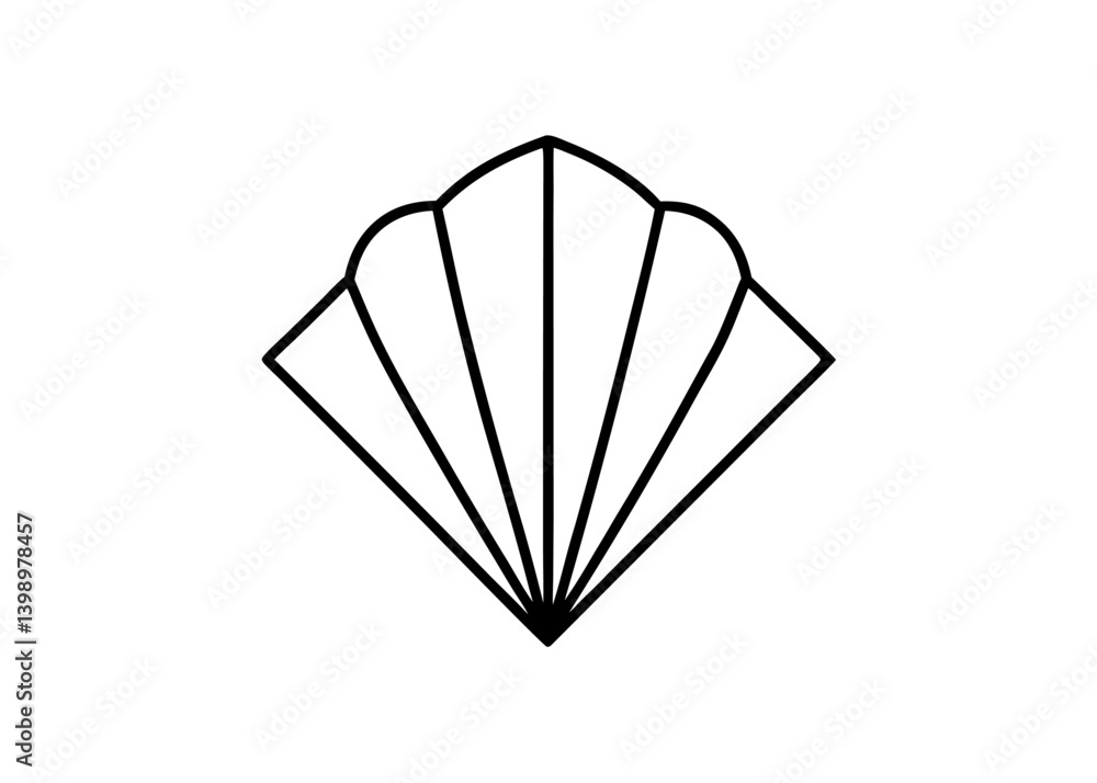 Poster elegant geometric motif: a simple yet elegant geometric motif is depicted, its design evokes a sense