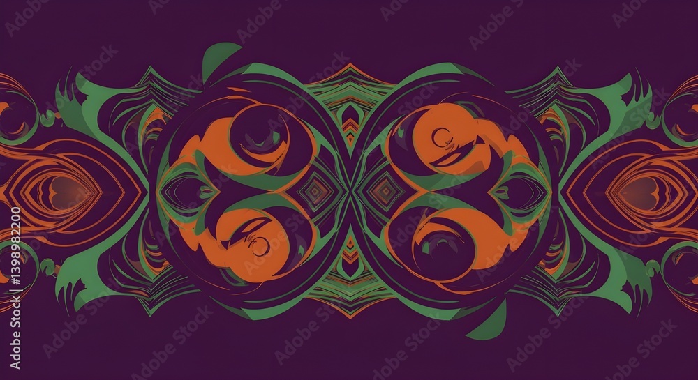 Poster minimalist dynamic geometry with abstract linework