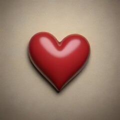 Obraz premium red heart on wood background