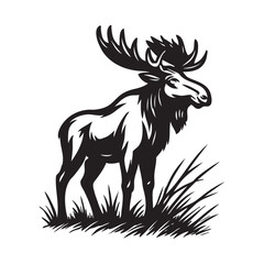 moose silhouette vector