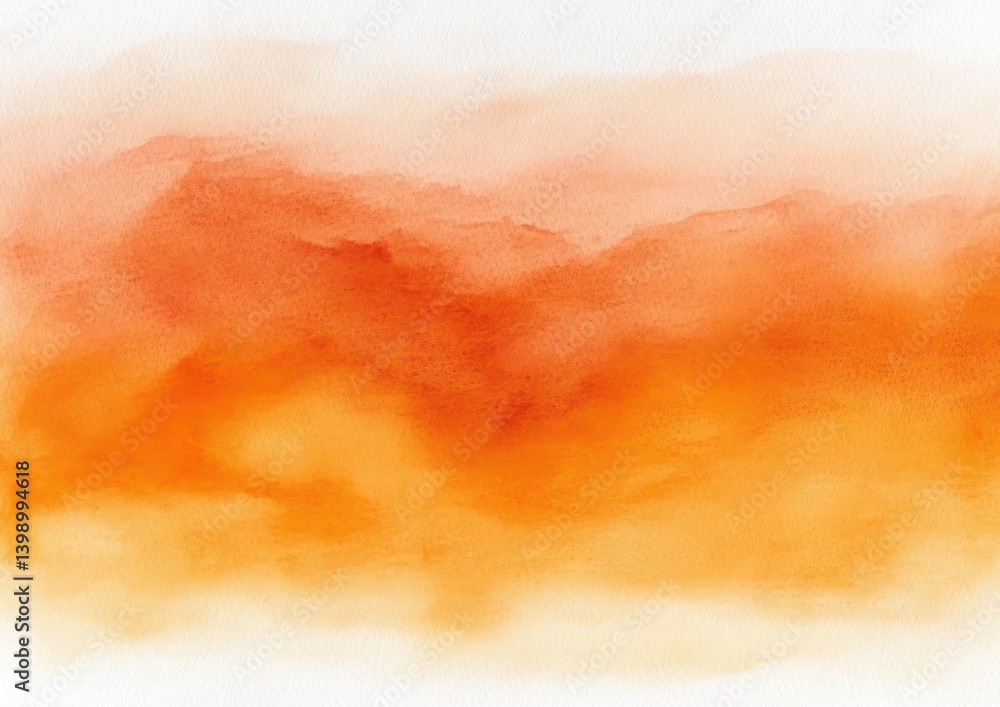 Aufkleber abstract orange watercolor gradient background with soft texture for artistic design