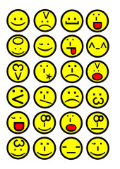 smiley collection groupe caractere alpha very numerique symbole