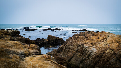 rocks and sea