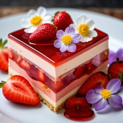 strawberry and chocolate cake