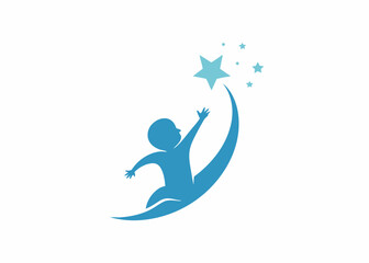 Dream Weaver: A whimsical illustration depicts a child reaching for a star, representing dreams, aspirations, and the endless possibilities of childhood.