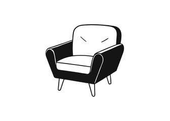 Comfortable Vintage Chair: An inviting drawing of a vintage chair, evoking feelings of relaxation and timeless design.