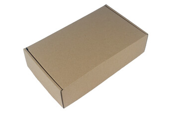 cardboard box isolated on white