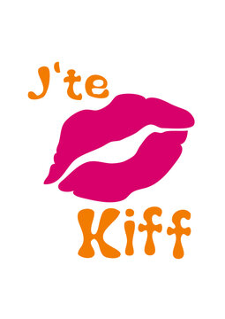 j te kiff declaration amour bisous levre bouche