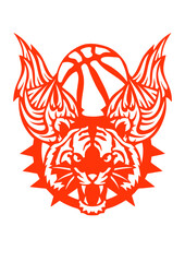 basketball tigre aile logo sport club