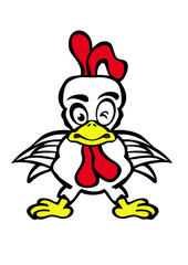 poule domestique dessin