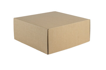 cardboard box isolated on white