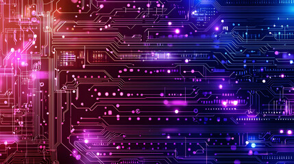 Obraz premium Abstract Futuristic Circuit Board Background