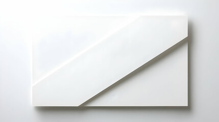 Abstract White Geometric Shape Design