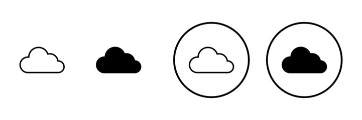 Cloud icon vector. cloud sign and symbol