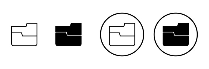 Folder icon vector. folder sign and symbol