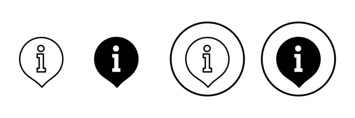 Information sign icon vector. about us sign and symbol. question mark icon