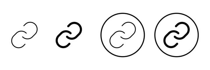 Link icon vector. Hyperlink chain sign and symbol