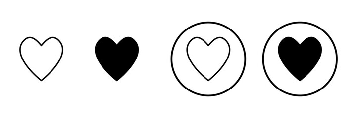 Love icon vector. Heart sign and symbol. Like icon vector.