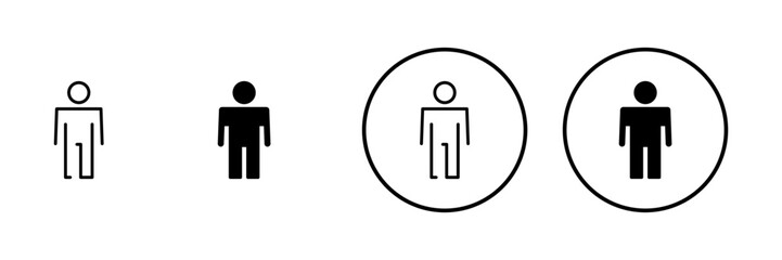 Man icon vector. male sign and symbol. human symbol