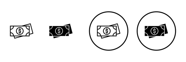 Fototapeta premium Money icon vector. Money sign and symbol