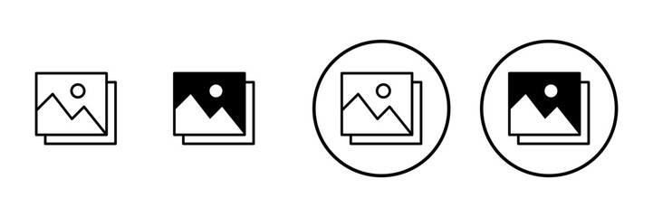 Picture icon vector. photo gallery sign and symbol. image icon