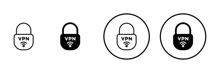 Vpn icon vector. Private network sign and symbol. virtual private network icon.