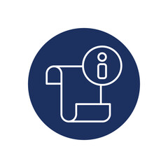 Instructions icon vector stock illustration