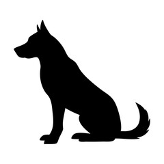 black dog silhouette