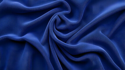 Obraz premium Deep Blue Textured Fabric Drape