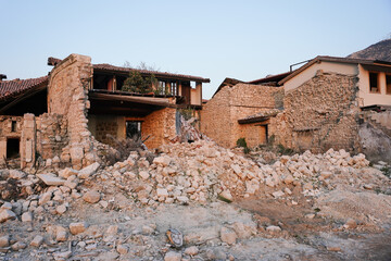 Damaged building in Antakya, Hatay after 6 February 2023 Earthquakes