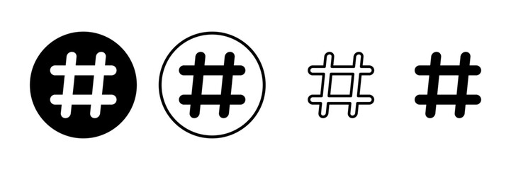 Hashtag icon vector illustration. hashtag sign and symbol