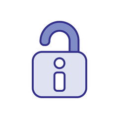 Unlocked icon vector stock illustration