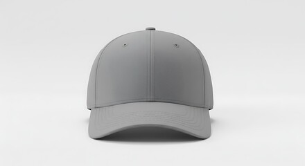 Blank Gray Baseball Cap Mockup for Design